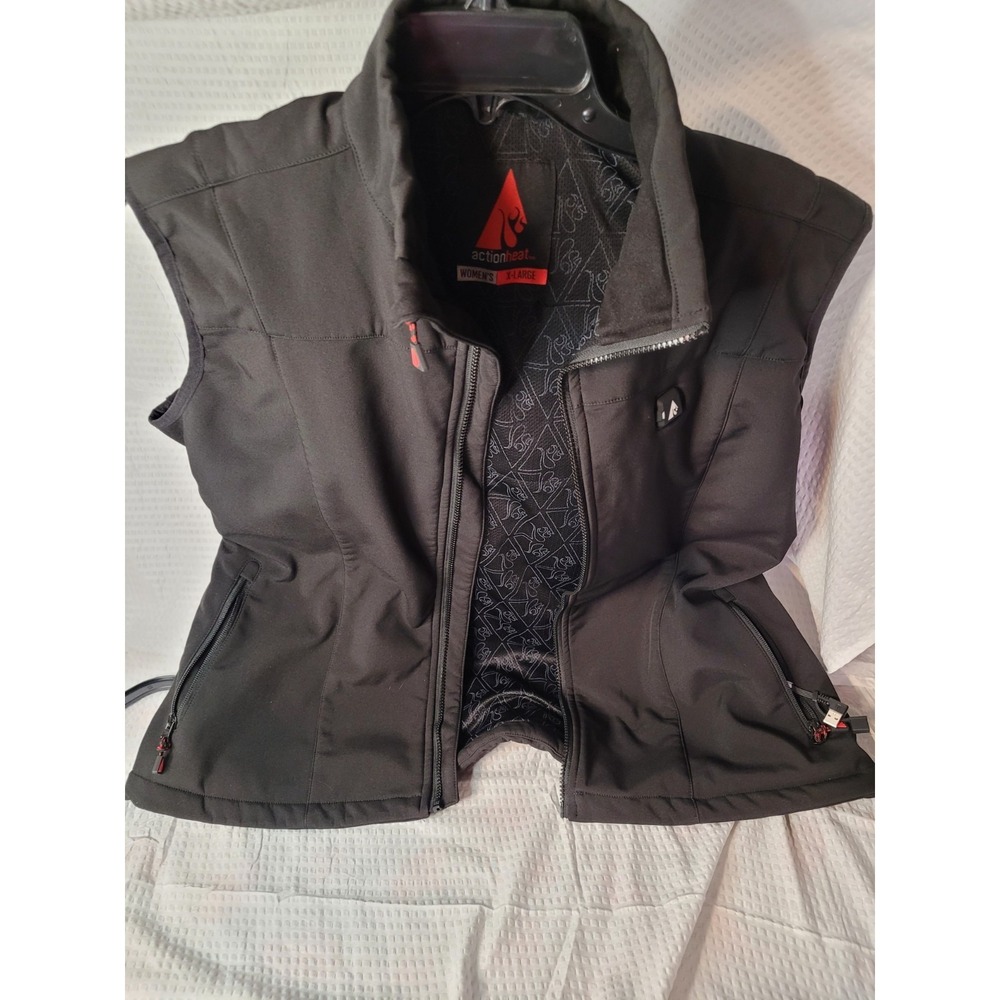 ActionHeat Womens 5V Battery Heated Softshell Vest Black XL NO CHARGER